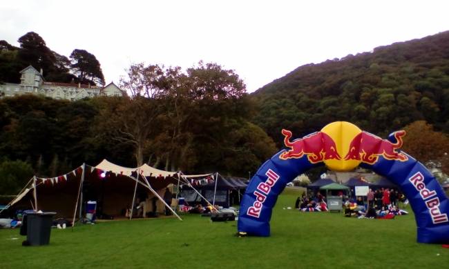 Stretch tent Red Bull