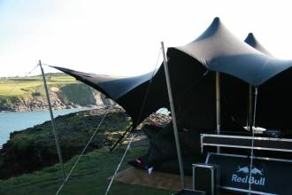 Stretch Tent Red Bull Cliff Diving Abereiddy 2012