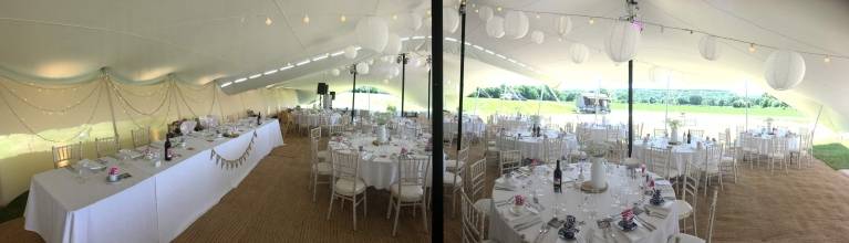 Stretch tent wedding