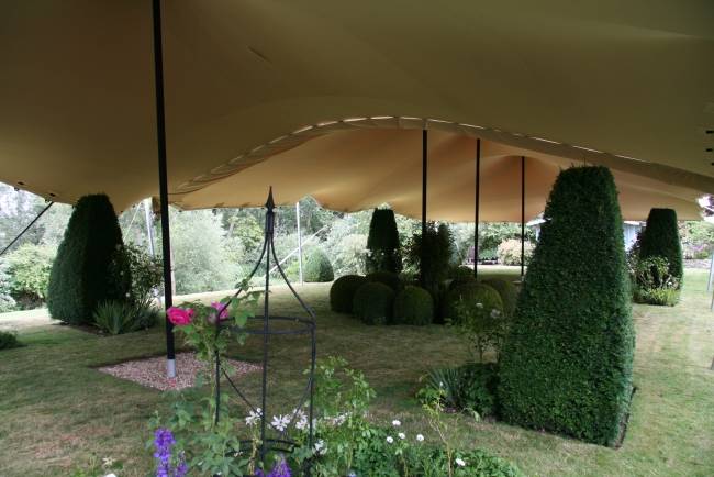 Rose garden stretch tent