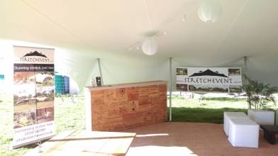 Stretch tent, Cwtch the bride, St Fagan's